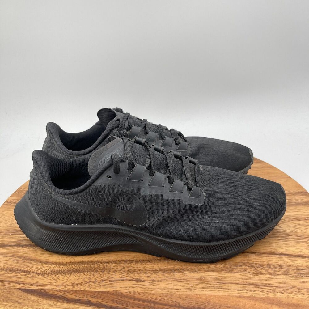 Nike Air Zoom Pegasus 37 Shoes Mens Size 12 Triple Black Running Comfort Walking